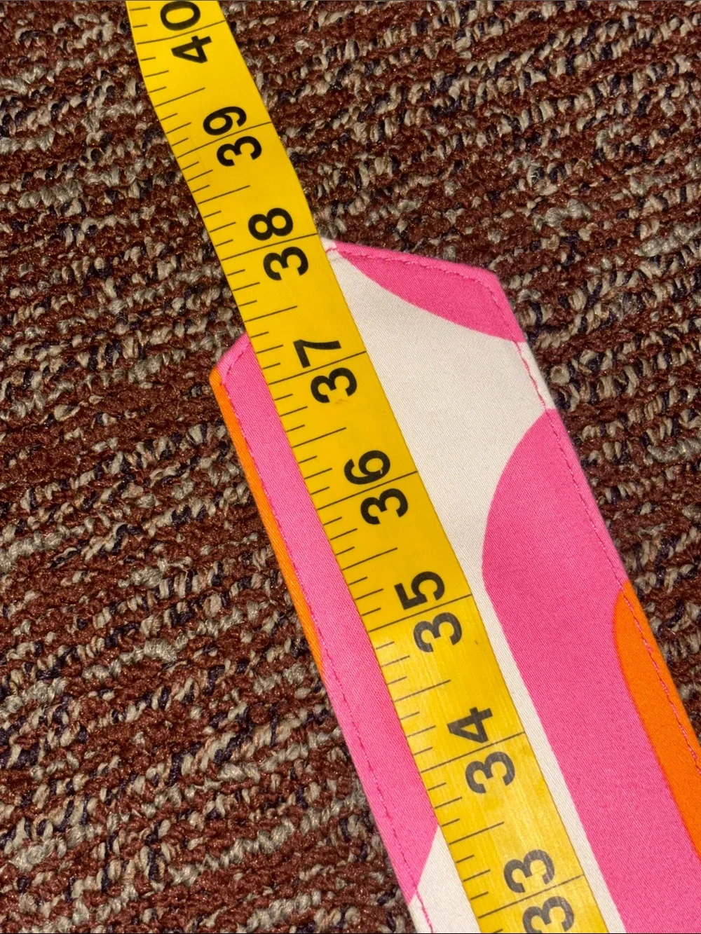 Vintage inspired 70s/70s retro colorful belt geometric trippy fun bold pink